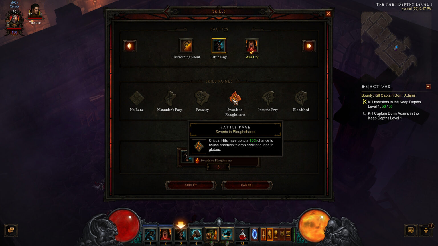 reaper of souls dh and barb builds full cleared