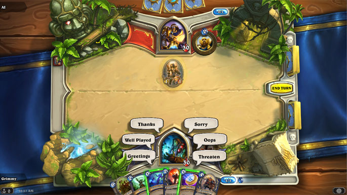 hearthstone's lack of chat system full cleared