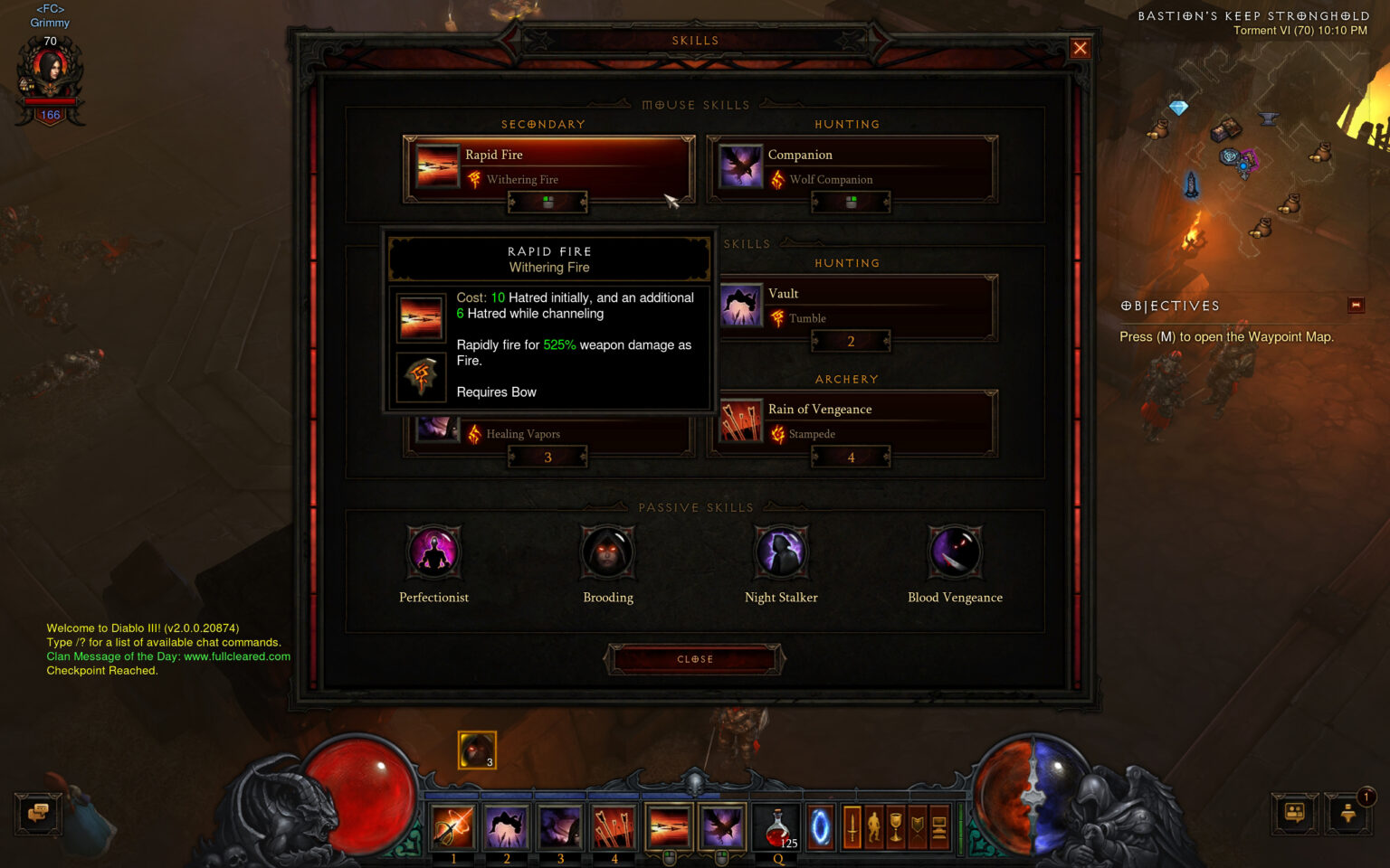 reaper of souls dh and barb builds full cleared