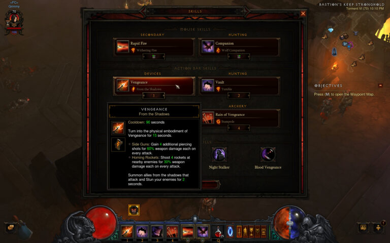 reaper of souls dh and barb builds full cleared