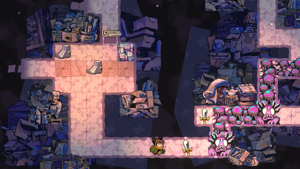 Arranger: A Role-Puzzling Adventure | Image: Furniture & Mattress