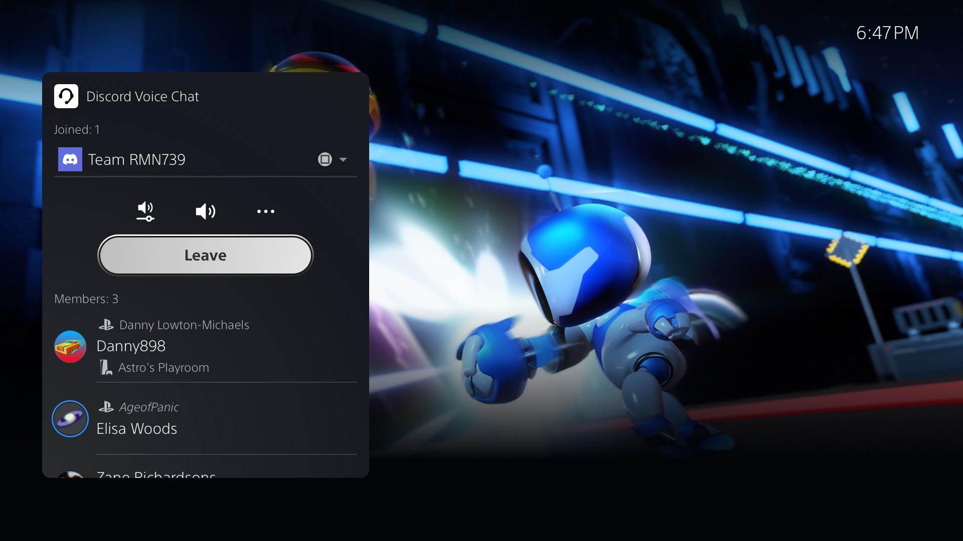 discord voice chat ps5