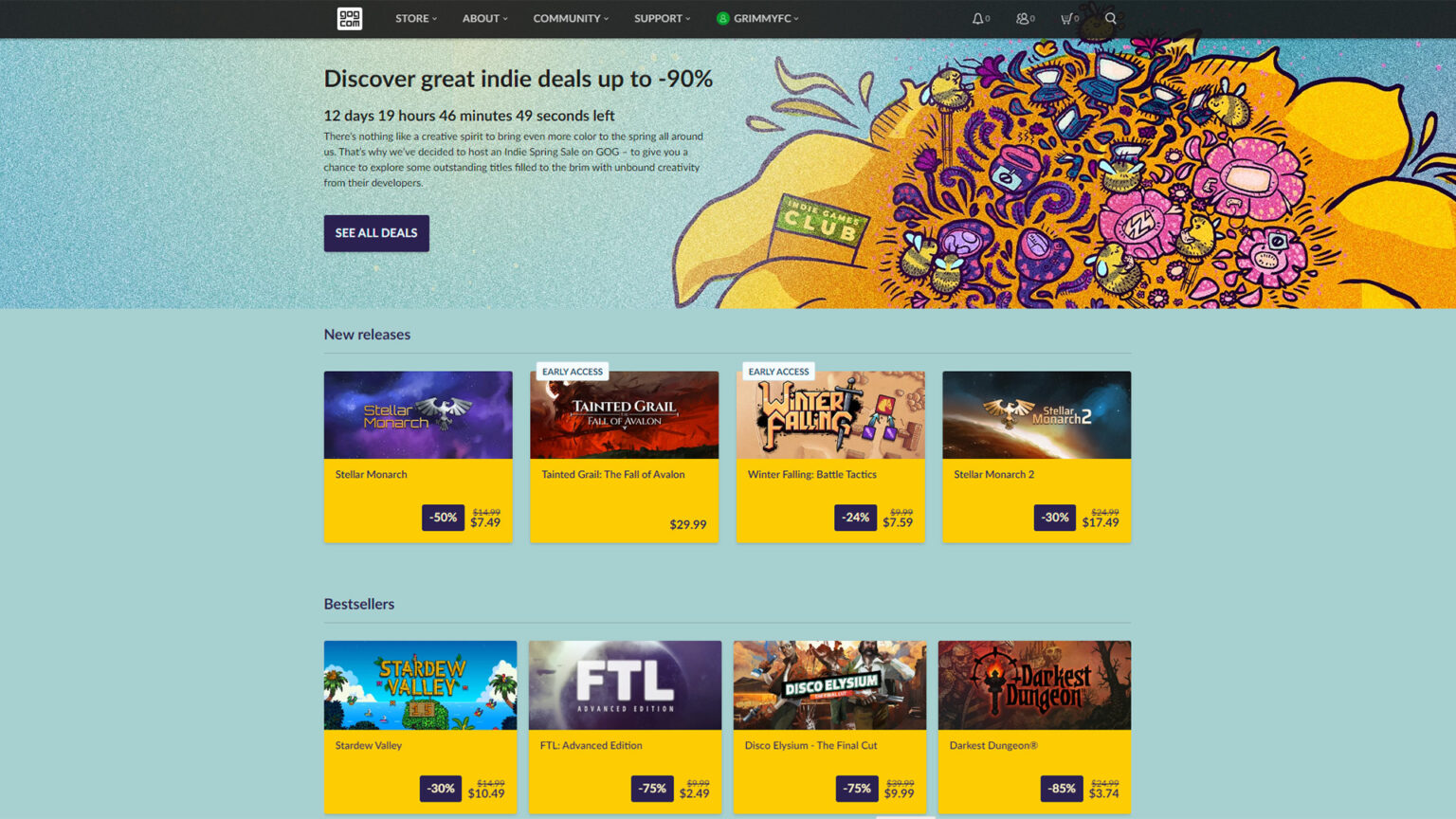 The best games and deals on GOG's 2023 indie spring sale