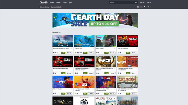 Humble Earth Day Sale 2023