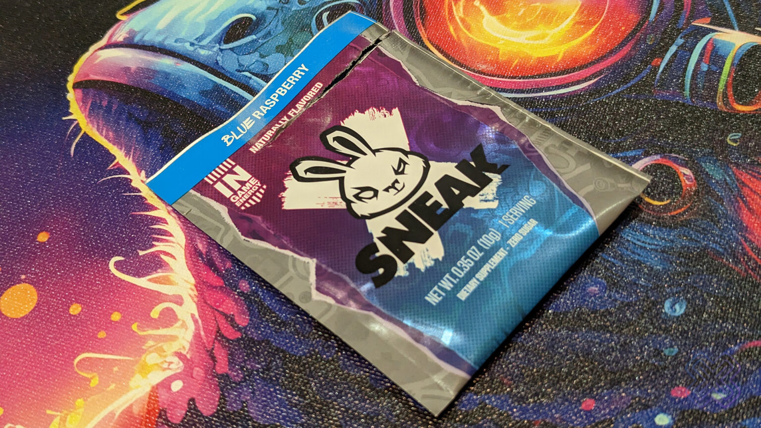 Sneak Energy Review Blue Raspberry Flavor | Jason Siu for FullCleared