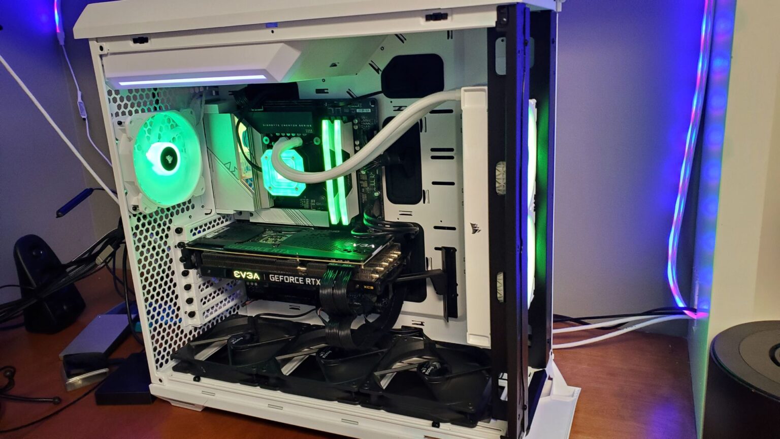 It's different, but is it better? I've never been able to get RGB to work on the motherboard, and Gigabyte's apps are terrible. I'm sure this won't be the last change I make.