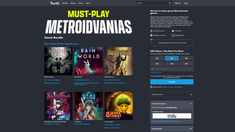 Humble Bundle: Must Play Metroidvanias