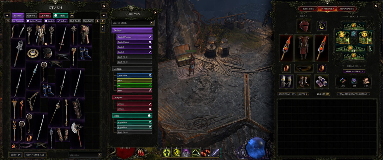 If you want to play an ARPG and hoard to your heart's content, check out Last Epoch