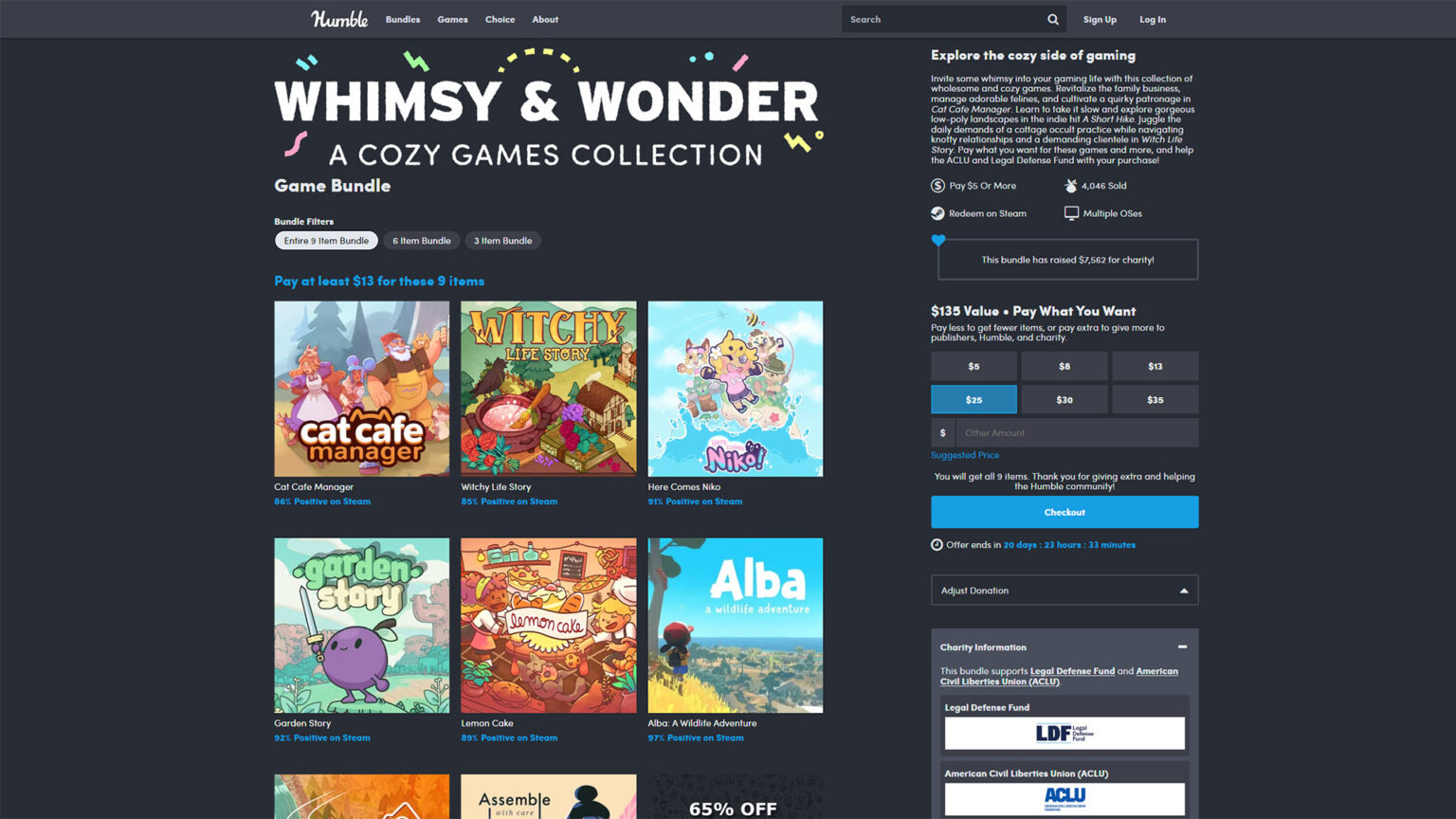 Pay $13 and get 8 games with this Humble Bundle