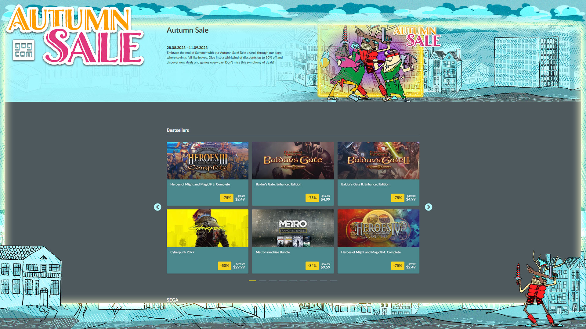 GOG's Autumn Sale runs from now until September 11, 2023