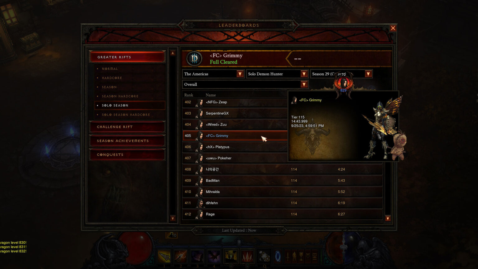 Diablo III Season 29 Review Gallery, FullCleared