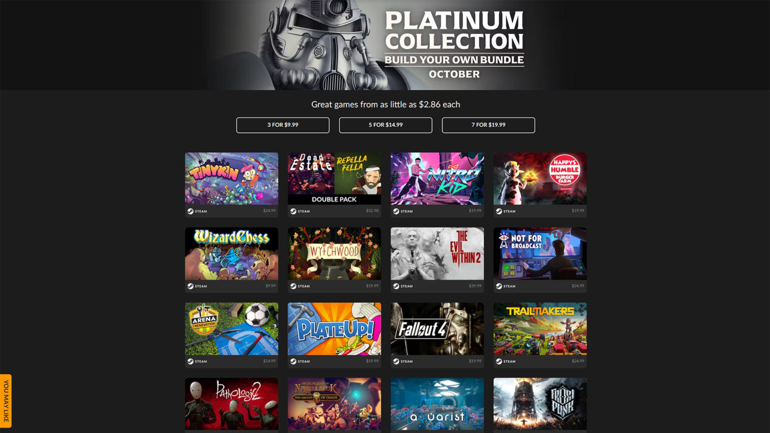 Get yourself up to seven games for just $19.99 with this bundle