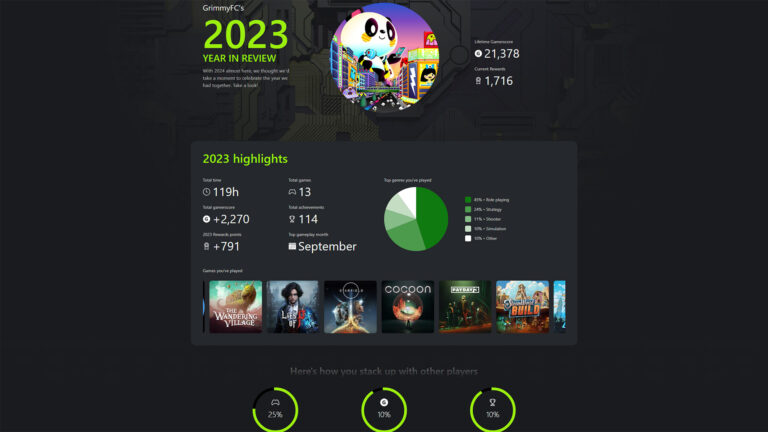 Your Xbox Year in Review is now available