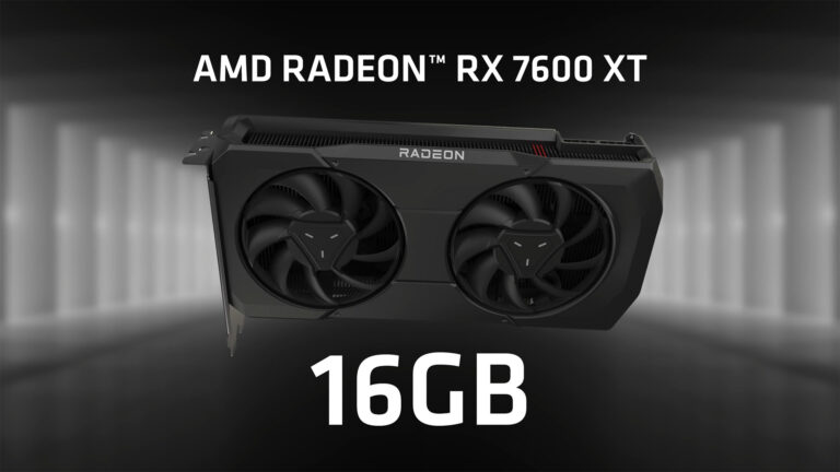 The AMD Radeon RX 7600 XT graphics card launches January 24