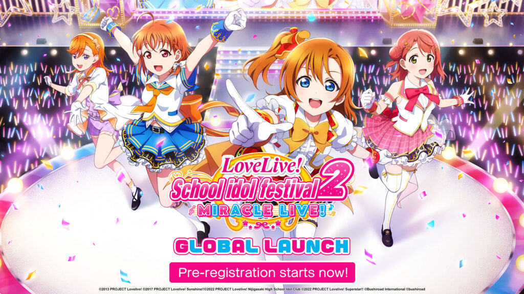 The global version of Love Live! School Idol Festival 2 Miracle Live! launches in February but will end its service in May
