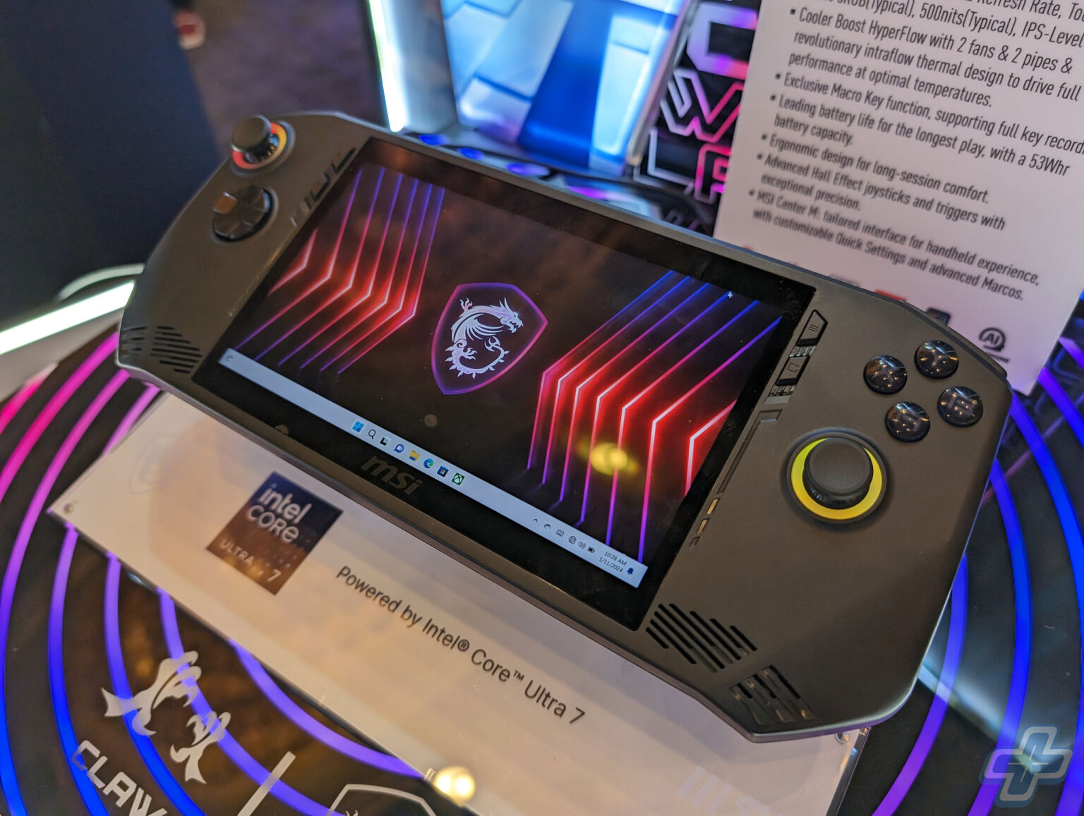 MSI Claw at CES 2024 | Photo credit: Jason Siu, FullCleared