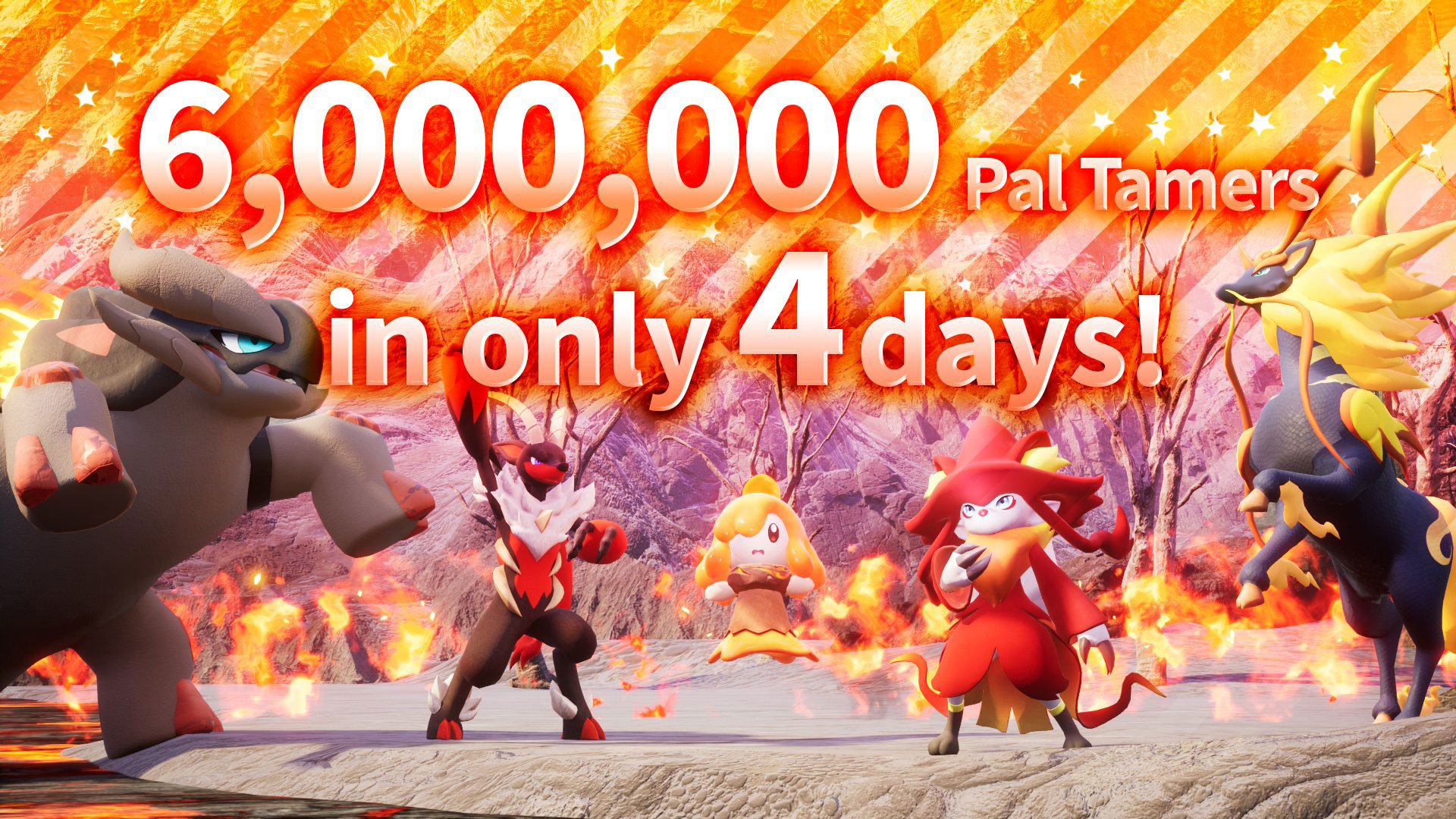 Palworld has reached an all-time peak of 1,864,421 concurrent players