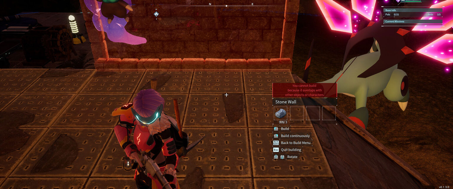 Palworld Daedream Blocking Buildings