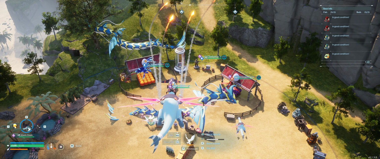 Palworld Jetragon Aerial Missiles