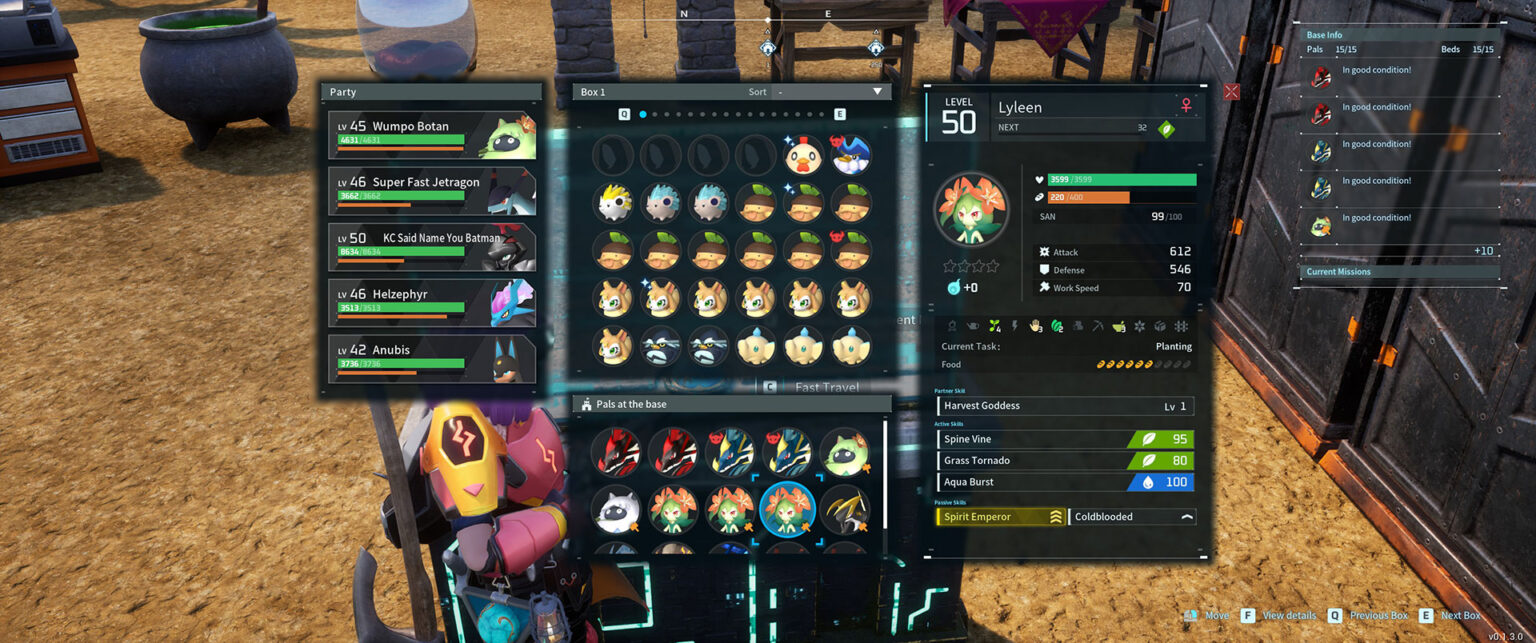 Palworld Lyleen with Multiple Task Values