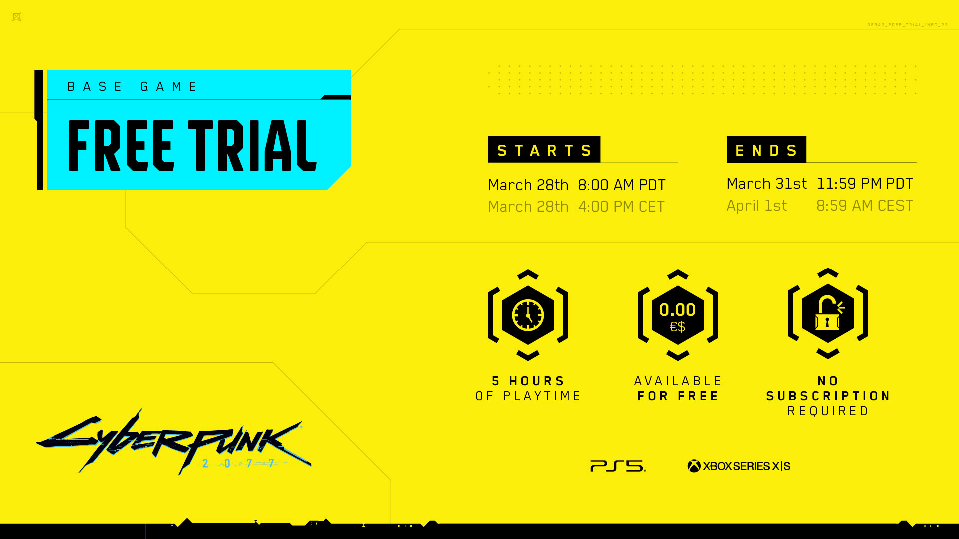 CD Projekt Red is offering a free trial of Cyberpunk 2077 this weekend