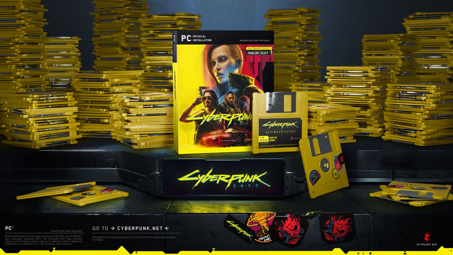 Cyberpunk 2077 Floppy Edition is a great joke, for those who understand it