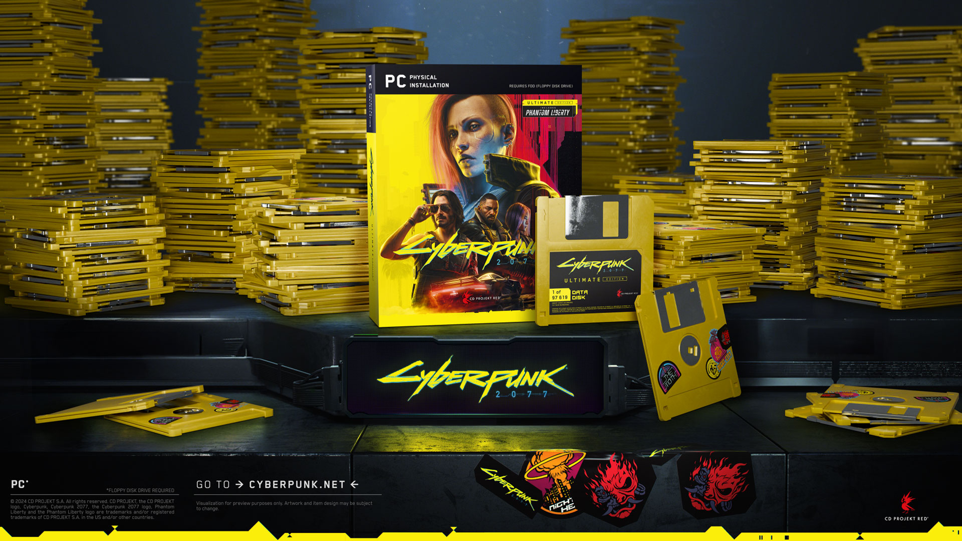 Cyberpunk 2077 Floppy Edition is a great joke, for those who understand it