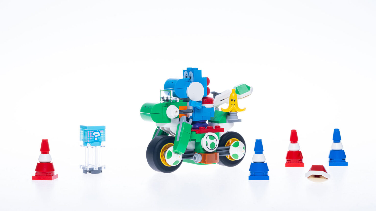 The Yoshi Bike is a 133-piece play set The Yoshi Bike is a 133-piece play set
