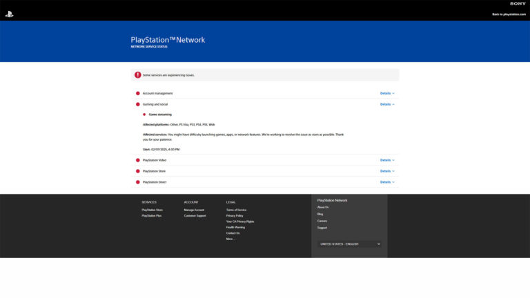 PlayStation Network has been down for over half-a-day