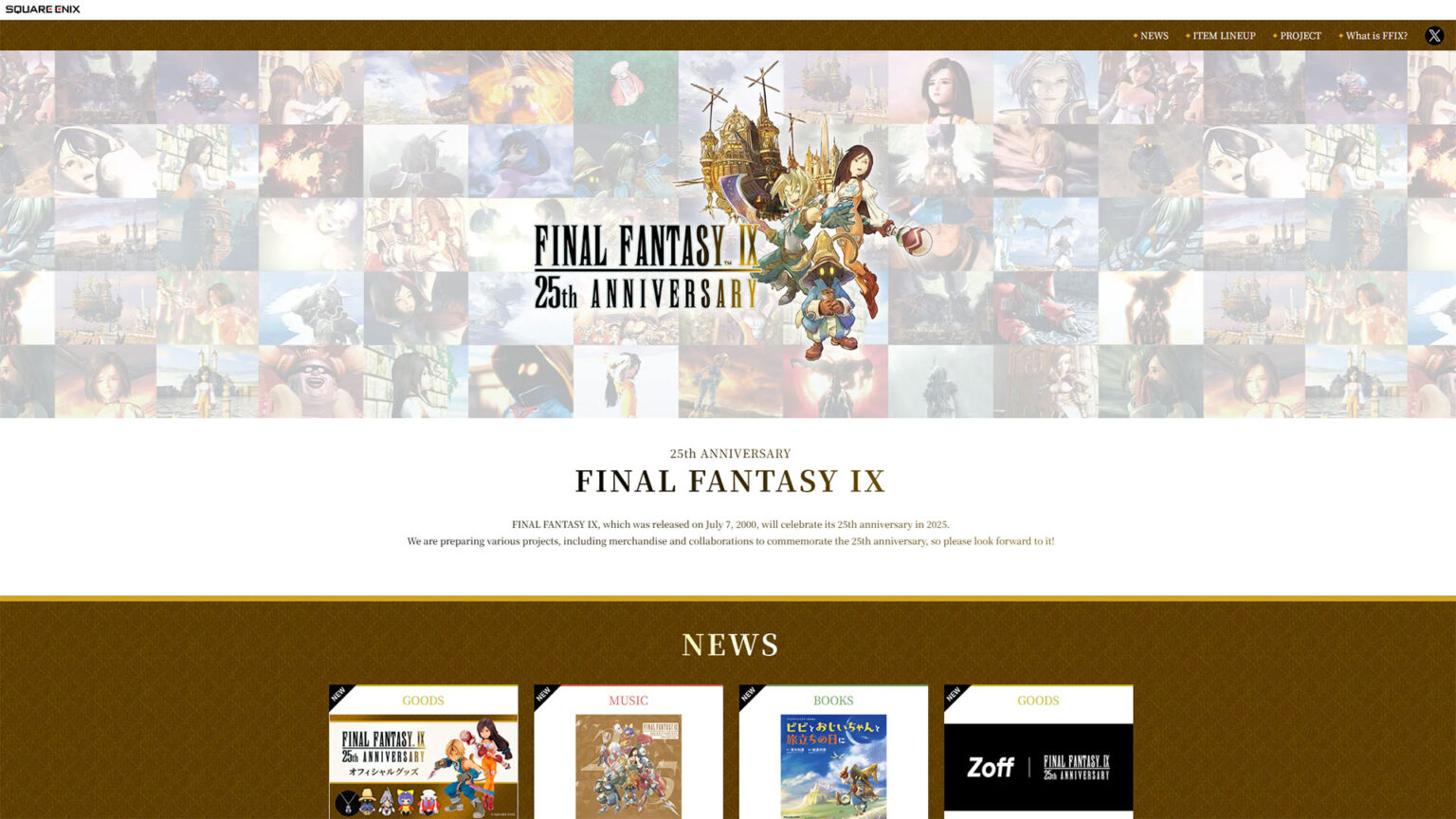 Final Fantasy IX is celebrating its 25th anniversary this year