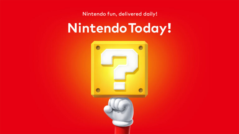 The Nintendo Today! app delivers daily updates from Nintendo to your smart device
