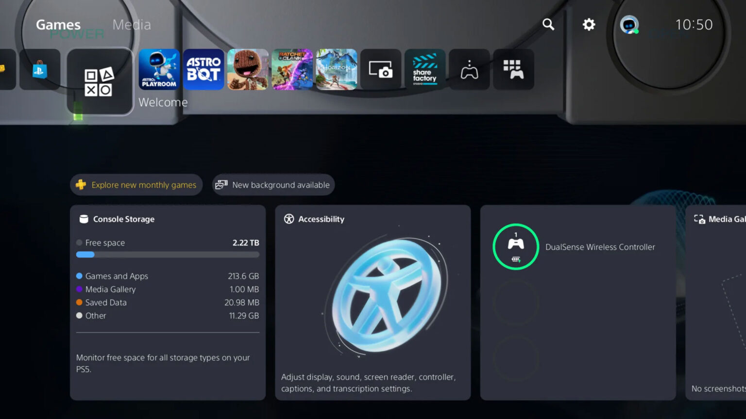 The new PlayStation 5 system update is rolling out globally starting April 24 | Image: Sony Interactive Entertainment