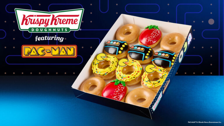 The special PAC-MAN Krispy Kreme donuts will be available for a limited time | Image: Krispy Kreme