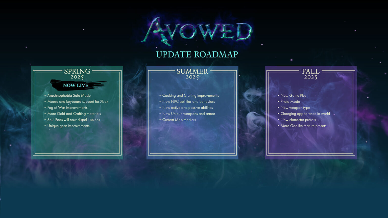 Avowed has shared details on two major upcoming updates | Image: Obsidian Entertainment