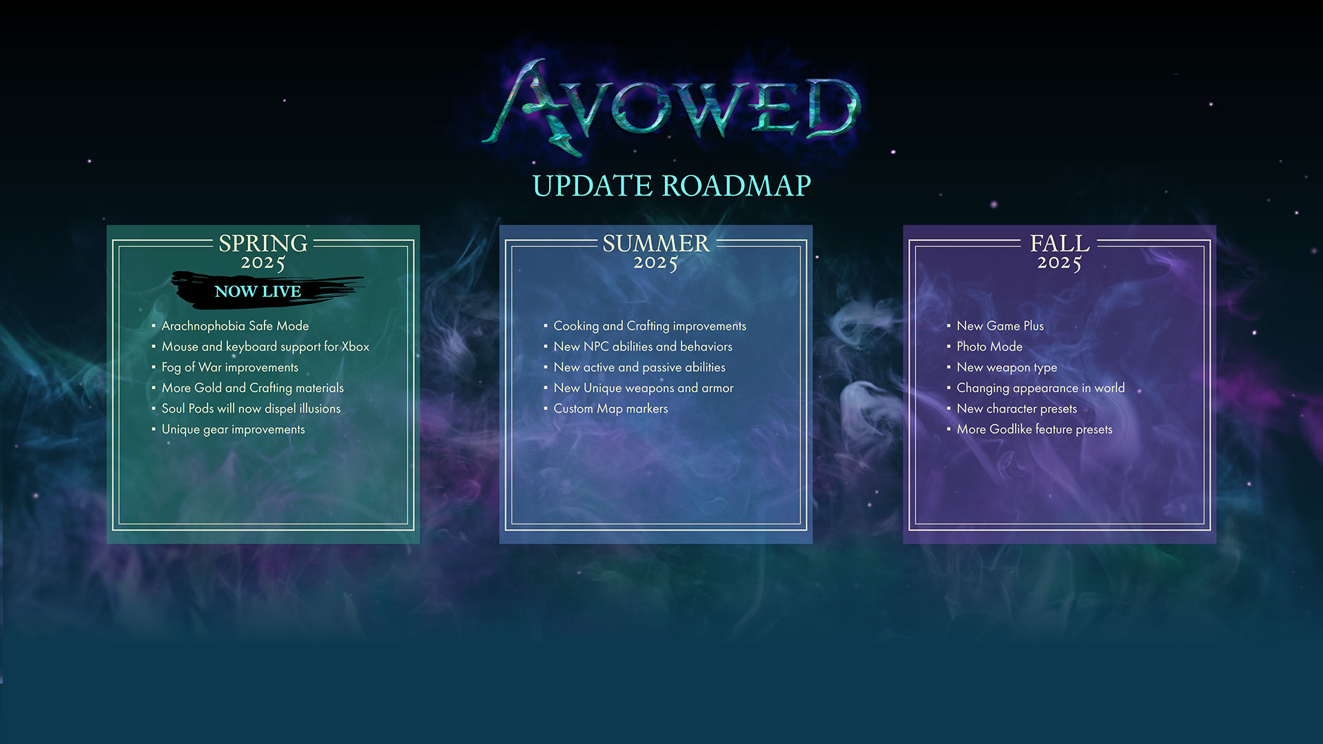 Avowed has shared details on two major upcoming updates | Image: Obsidian Entertainment