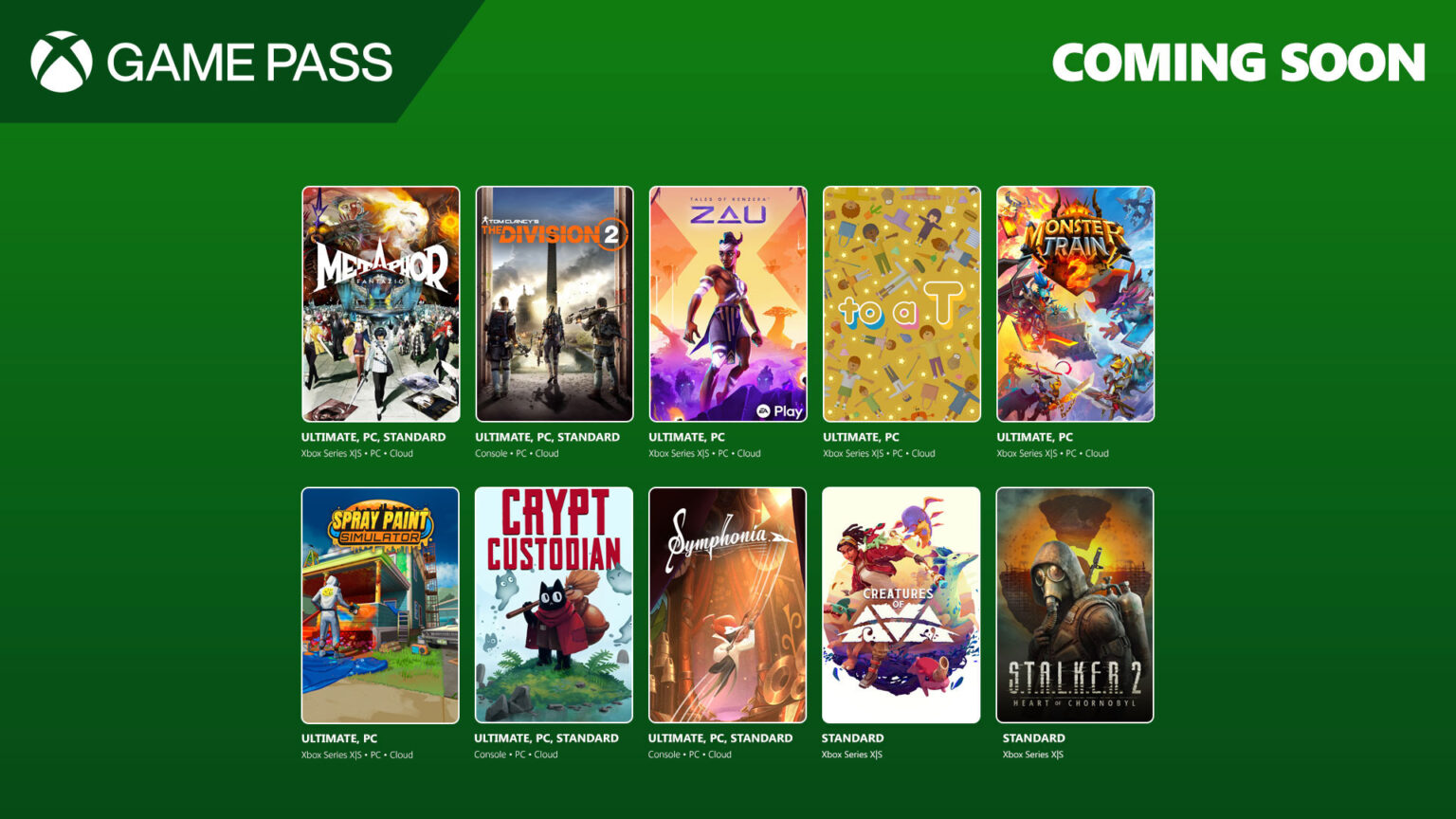 Xbox has announced the second wave of titles heading to Game Pass in May 2025 | Image: Xbox