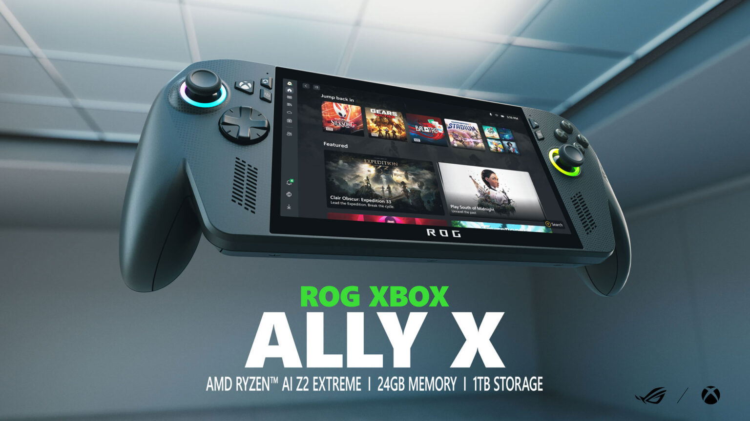 The ROG Xbox Ally X features an AMD Ryzen AI Z2 Extreme processor | Image: Xbox
