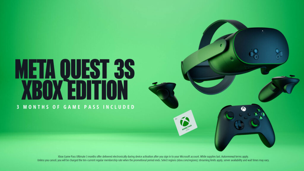 The limited edition Meta Quest 3S Xbox Edition is now available for $399.99 USD | Image: Xbox