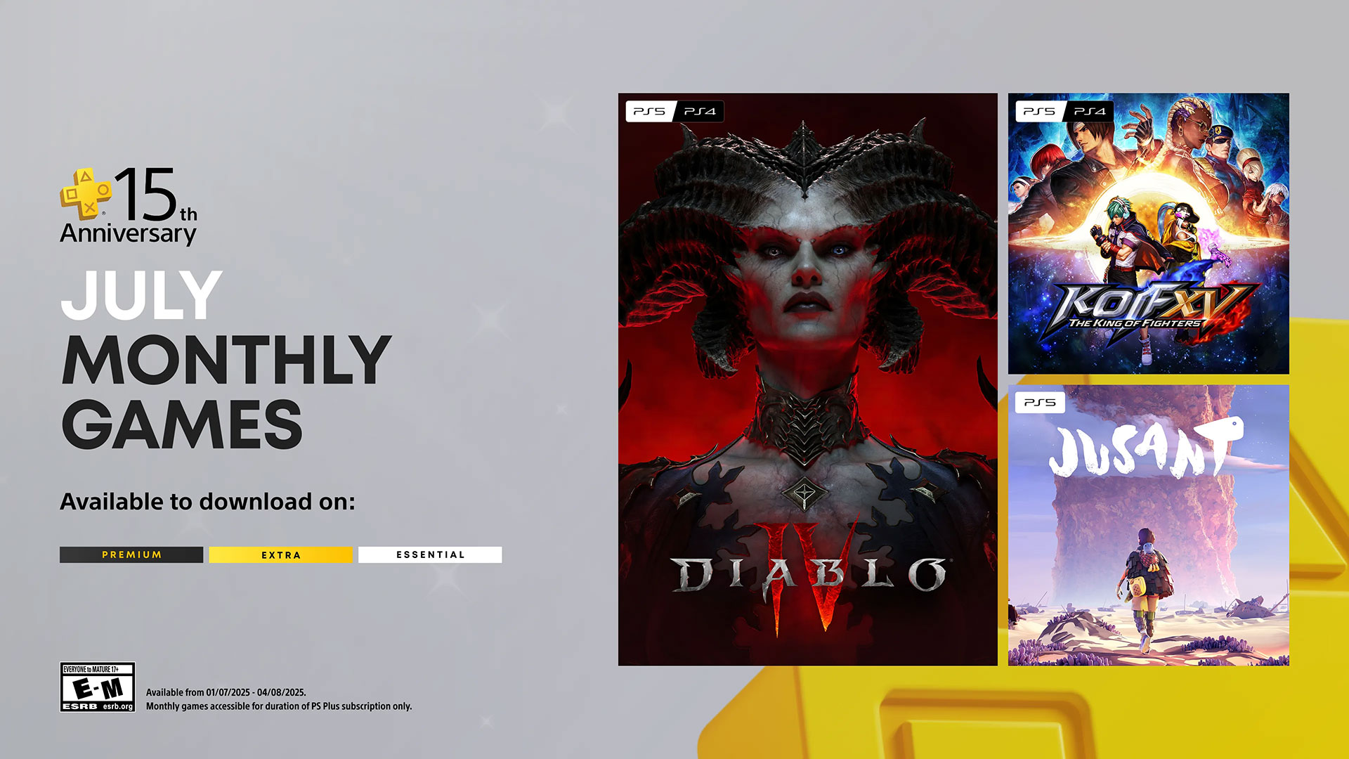 The PlayStation Plus Monthly Games for July 2025 go live on July 1 | Image: Sony