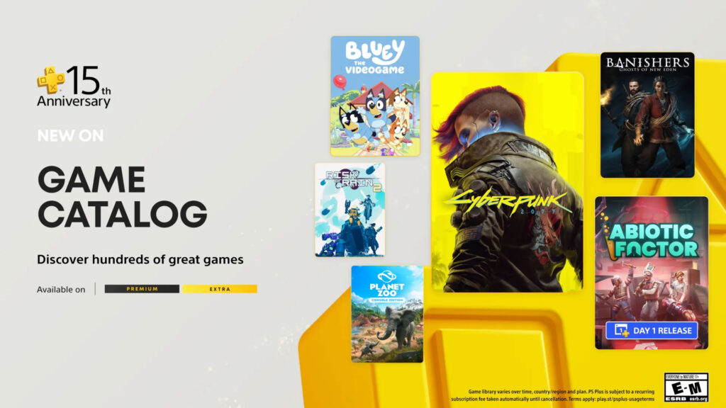 Cyberpunk 2077 headlines the PlayStation Plus Game Catalog lineup for July 2025 | Image: Sony