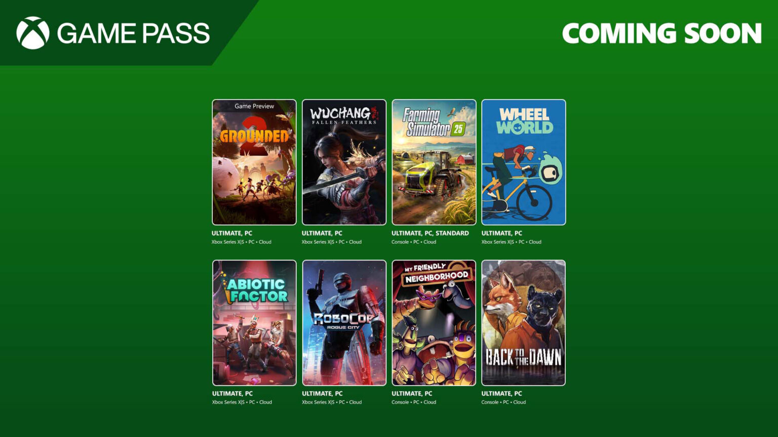 The Game Pass July 2025 wave 2 lineup is packed with a variety of games | Image: Xbox