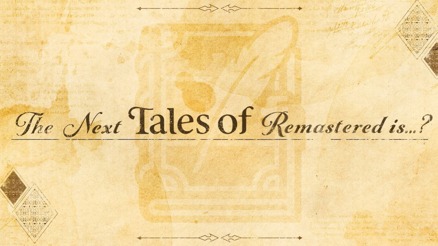 A new Tales of Remastered game will be announced on August 19 at 7:00 AM Pacific (10:00 AM Eastern) | Image: Bandai Namco