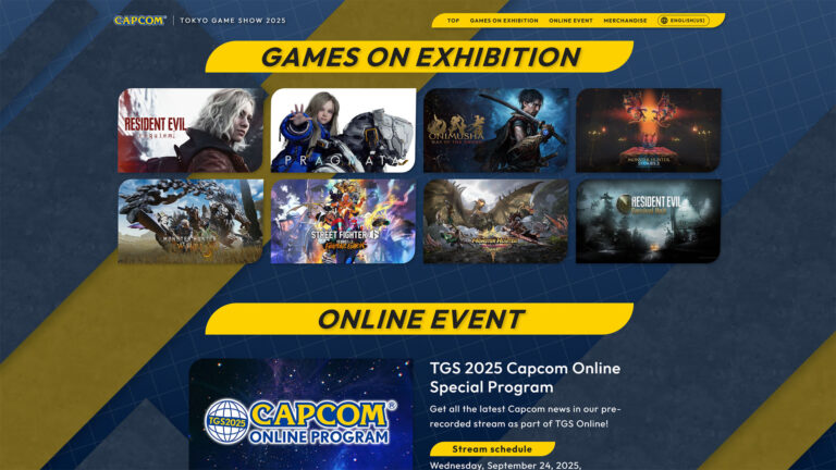 The Tokyo Game Show 2025 Capcom Online Special Program is scheduled for September 24 at 7:00 AM Pacific (10:00 AM Eastern) | Image: Capcom