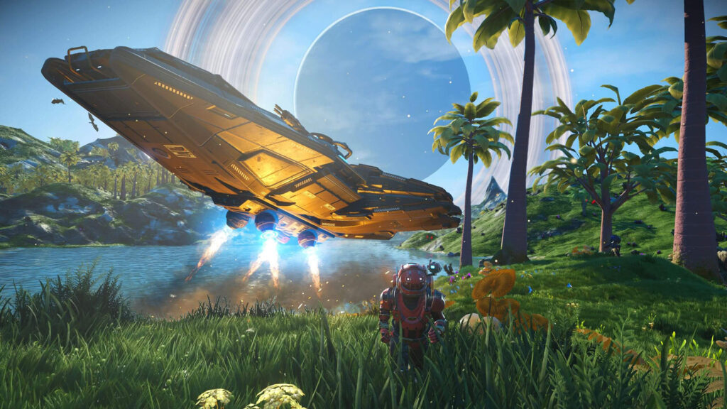 No Man's Sky Voyagers introduces Corvette-class starships for players | Image: Hello Games