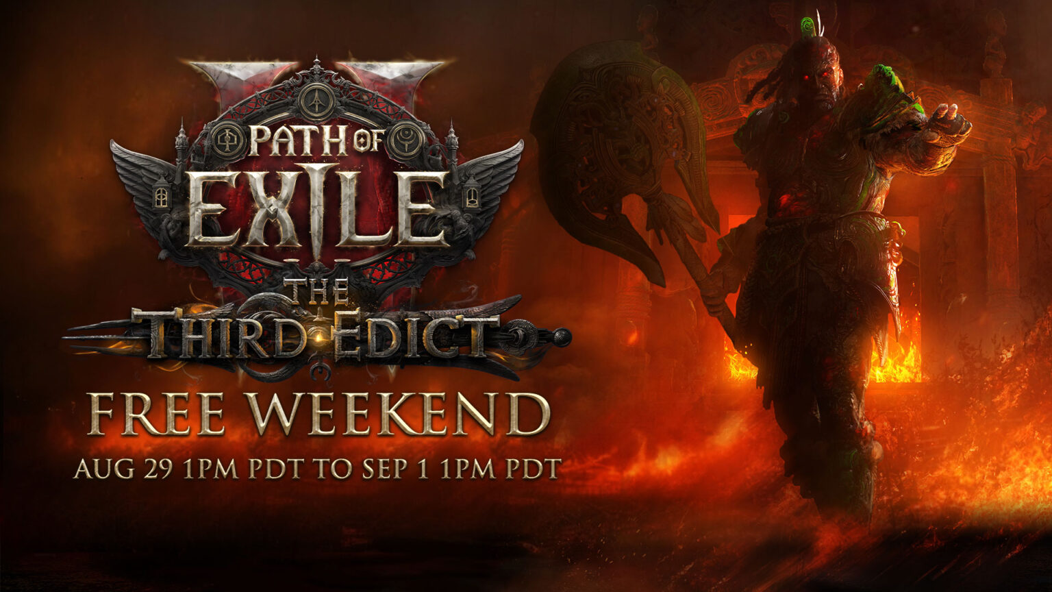 Path of Exile 2 is hosting a free weekend from August 29 to September 1 | Image: Grinding Gear Games