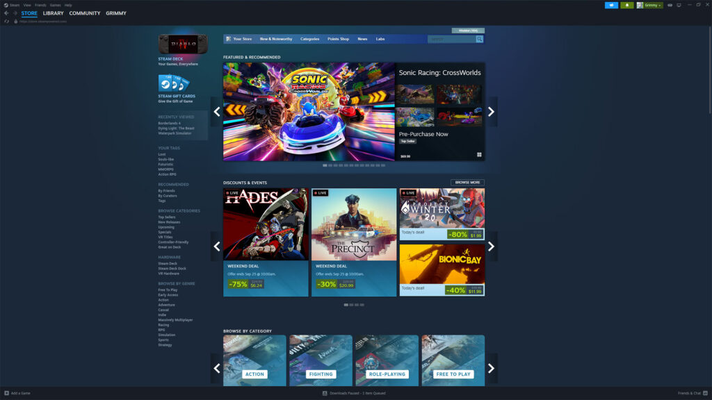 Steam is officially ending support for 32-bit versions of Windows on January 1, 2026 | Image: Valve / FullCleared