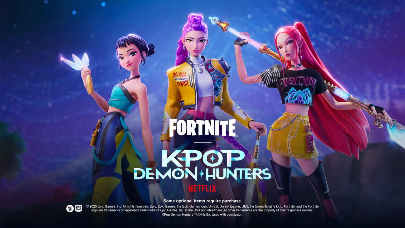 The Fortnite x KPop Demon Hunters collaboration is now live | Image: Epic Games