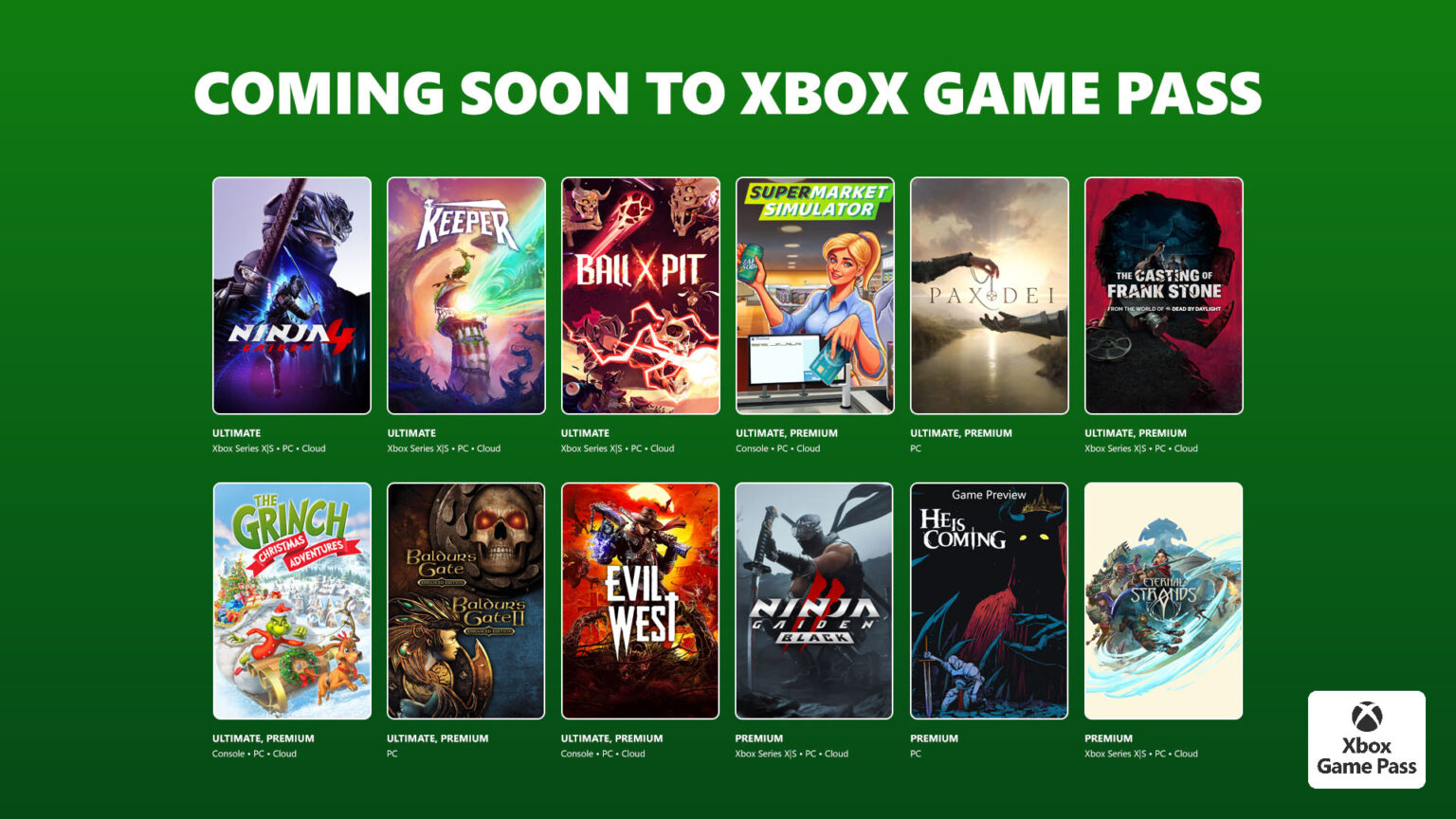Keeper and Ninja Gaiden 4 are heading to Game Pass in October | Image: Xbox