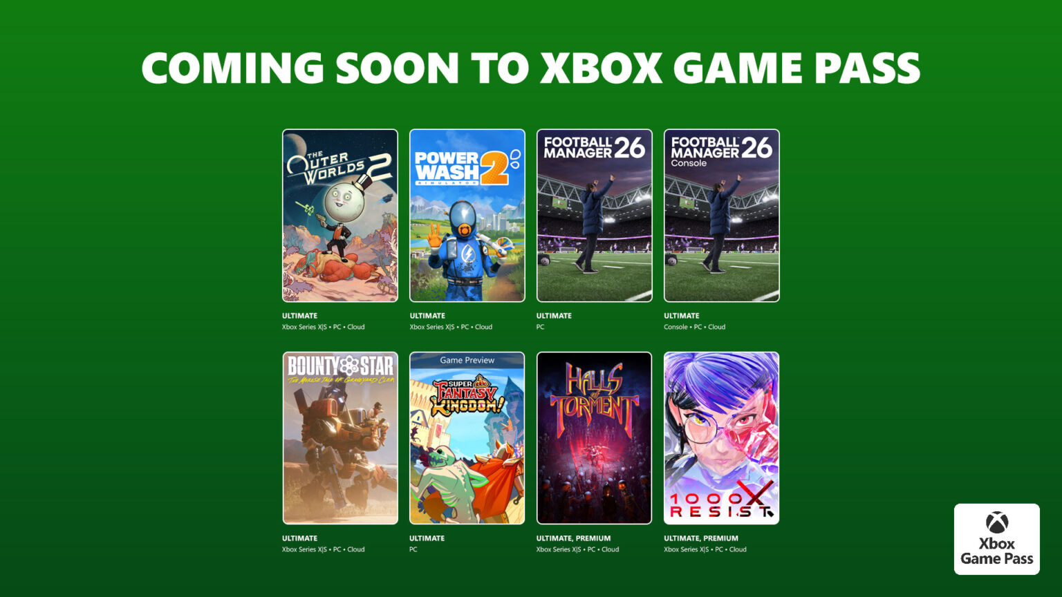 The next wave of titles heading to Game Pass has been announced | Image: Xbox