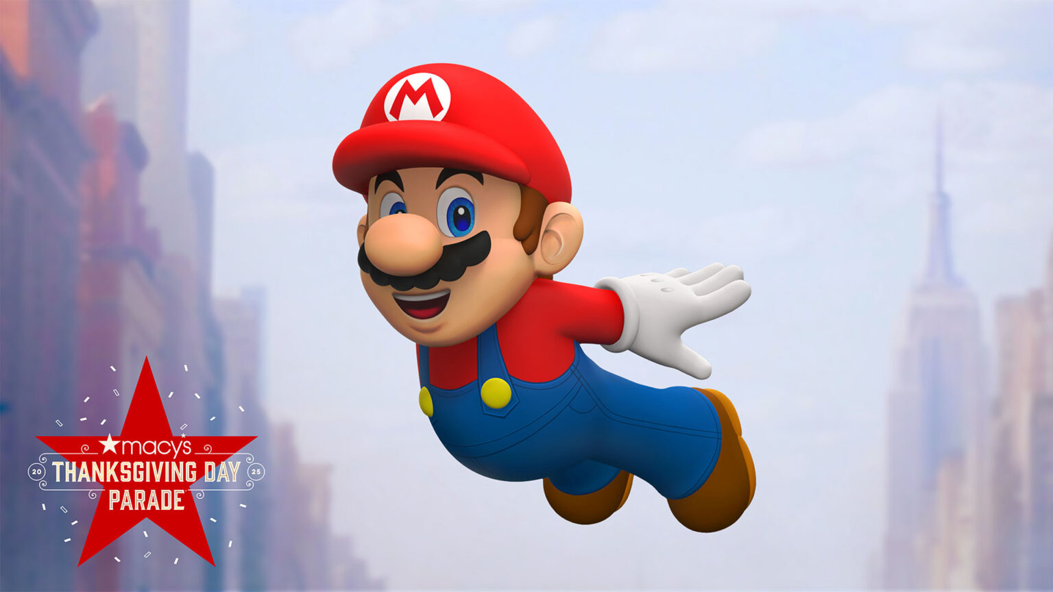 Mario will take flight over the streets of Manhattan this Thanksgiving | Image: Nintendo